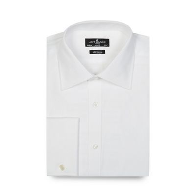 Jeff Banks Big and tall designer white regular fit shirt